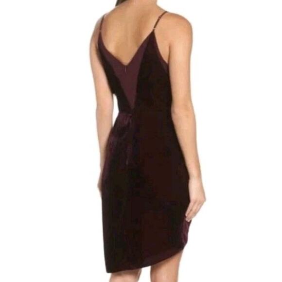 Adelyn Rae Velvet Sheath Dress Sz S Burgundy Whimsigoth Vampire Dark Romantic - Picture 2 of 9